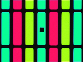 OLED Pixels with 508 PV spectrophotometer aperture