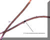 Image of a textile fiber being analyzed by a microspectrophotometer.
